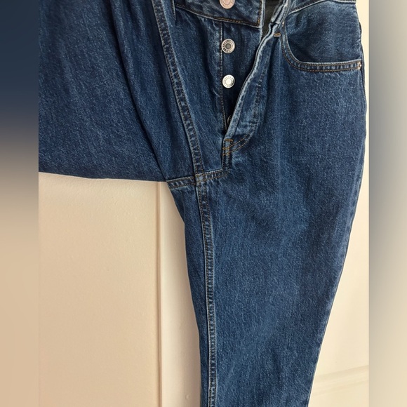 Everlane Curvy '90s Cheeky Straight Jean in Deep Atlantic Blue Organic Cotton 26 - Picture 5 of 11